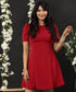 Short Chiffon Red Dress